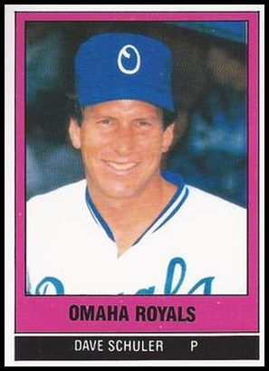 1986 TCMA Omaha Royals 19 Dave Schuler